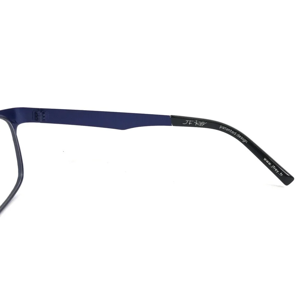 J.F. Rey Eyeglasses Frames JF2599 2525 Denim Blue Ribbed Textured 53-18-130